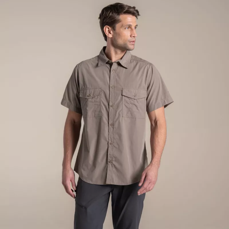 Craghoppers Kiwi II camicia a maniche corte - Pebble, taglia L