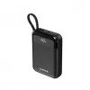 Canyon OnPower 104 10000 mAh power bank con cavo USB-C e Lightning nero