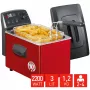 FRITEL TURBO SF friggitrice 3L 2200W nero/rosso/grigio