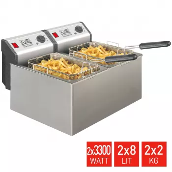 FRITEL Professional friggitrice 16 litri 6,6 kW acciaio inox