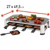 FRITEL SG 2180 raclette acciaio inox/cromo nero
