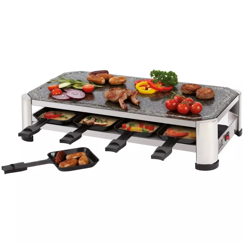FRITEL SG 2180 raclette acciaio inox/cromo nero