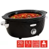 FRITEL Family slow cooker 5,5 litri 210W nero/cromo