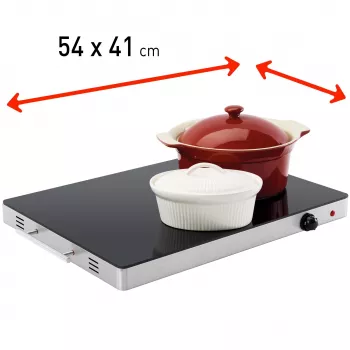 FRITEL Family WT 2478 scaldapiatti 400W nero/acciaio inox