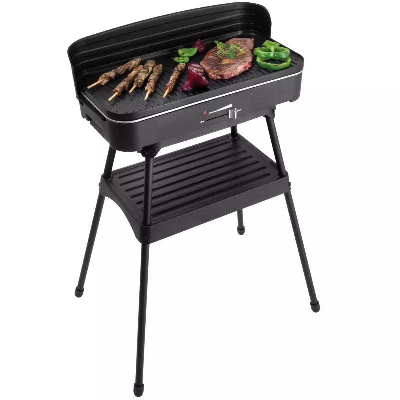 FRITEL Starter BBQ 2246 grill elettrico con supporto, 2200 W, nero