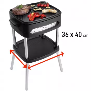 FRITEL Family BBQ 3256 grill elettrico BBQ rosso/nero