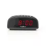 Nedis CLDK008BK sveglia digitale LED con funzione snooze, nera