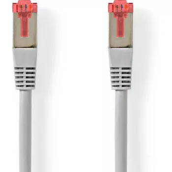 Nedis Cavo patch Cat6 S/FTP RJ45 5,00 m grigio rotondo PVC gancio