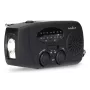 Nedis RDFMCR2000BK radio solare con torcia e funzione SOS, FM/AM, USB-C, 2000 mAh, nero