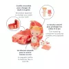 Lilliputiens Lena Set bambola con cesta porta bebè, doudou e biberon