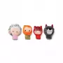 Lilliputiens set burattini da dito Cappuccetto Rosso, 4 figure + sacchetto portaoggetti, 12m+