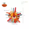 Lilliputiens palla sensoriale con campanello e rilievi Jack il leone 6m+