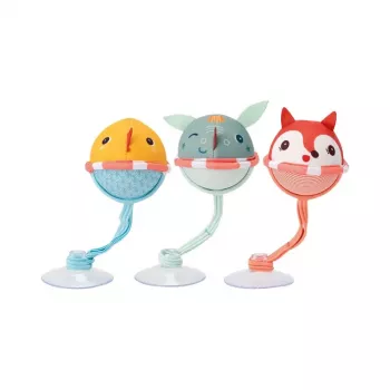 Lilliputiens set 3 palle da bagno con ventose - Joe il drago 3m+