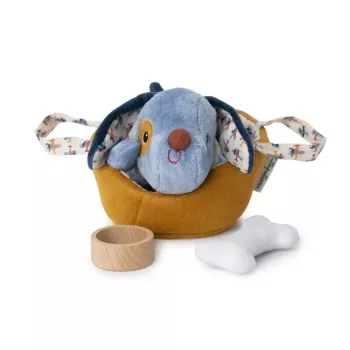 Lilliputiens Jules il cane set gioco attività in peluche con cesta e accessori, 12m+