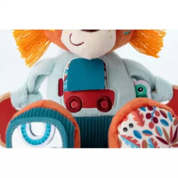Lilliputiens peluche multi-attività Jack il leone 9m+