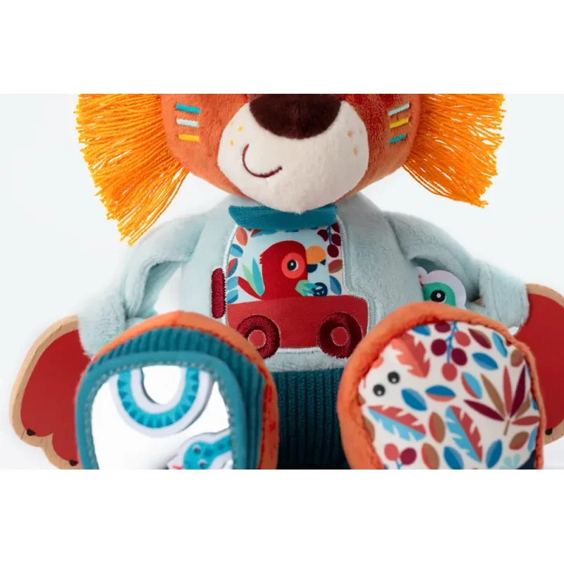 Lilliputiens peluche multi-attività Jack il leone 9m+