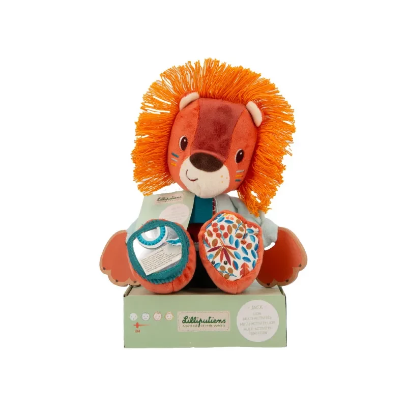 Lilliputiens peluche multi-attività Jack il leone 9m+