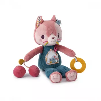 Lilliputiens Jeanne la gatta peluche attività multifunzionale 9m+