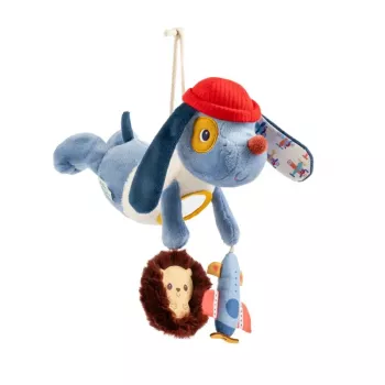 Lilliputiens peluche da appendere multifunzionale Jules il cane 3m+