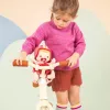 Lilliputiens bambola Lena nel seggiolino bici con doudou e casco 18m+