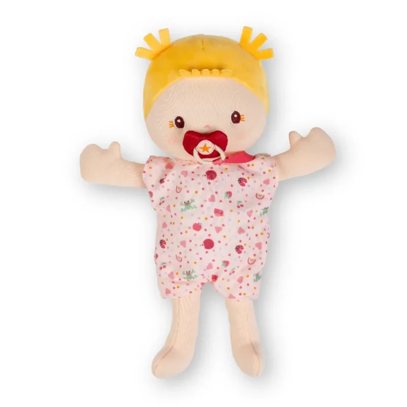 Lilliputiens bambola Lena nel seggiolino bici con doudou e casco 18m+