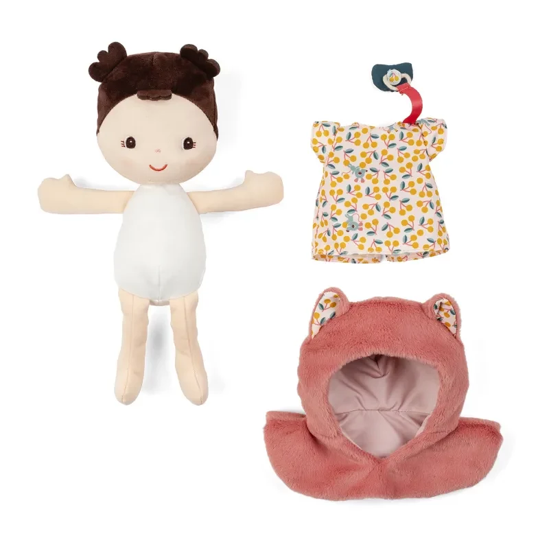 Lilliputiens bambola Jeanne in marsupio con cappello 18m+
