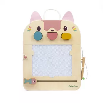 Lilliputiens lavagna magnetica in legno – Jeanne the Cat da 18 mesi