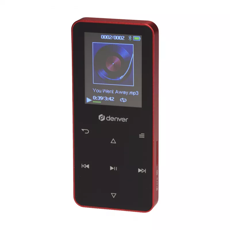 Denver MP-1830R lettore MP4 con Bluetooth, display da 1,8 pollici, 4GB, rosso