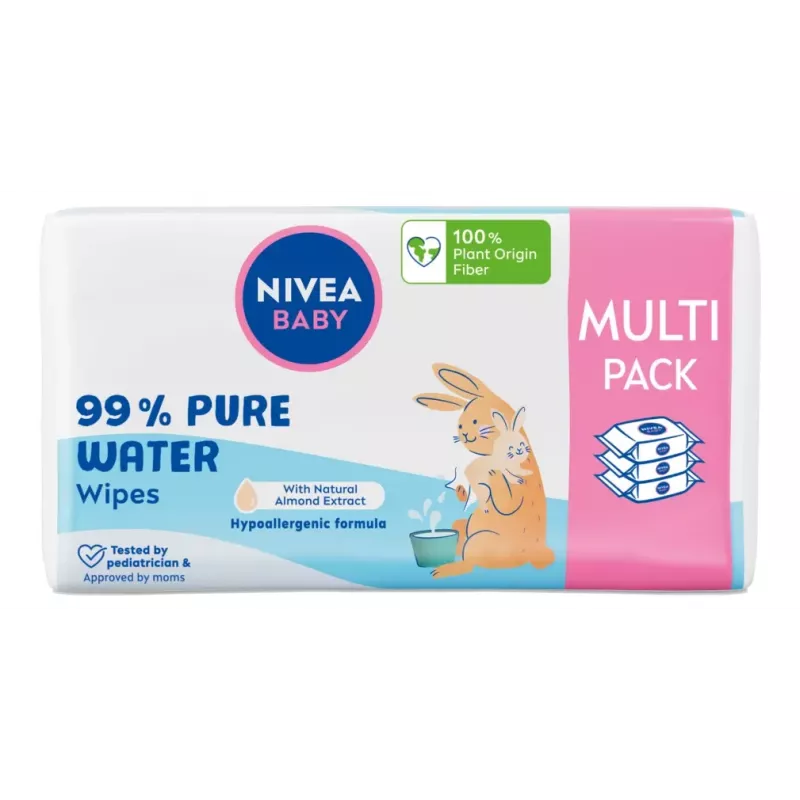 NIVEA Baby Pure Water salviette umidificate 3x57