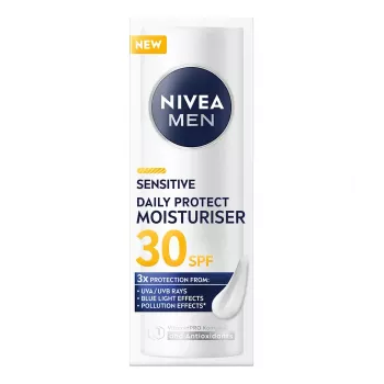 NIVEA Men Sensitive Daily Protect crema idratante per il viso SPF30 50ml