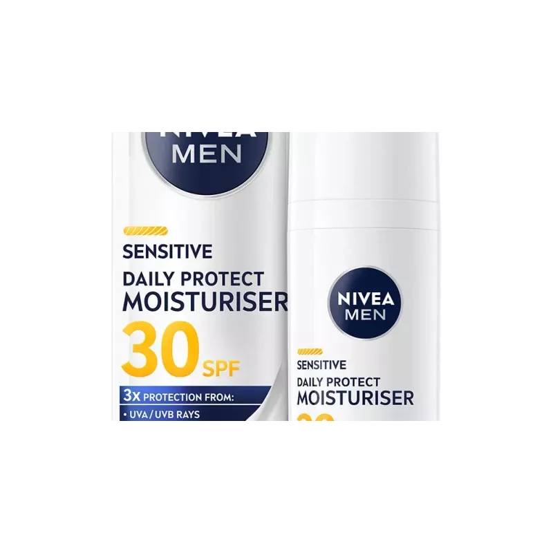 NIVEA Men Sensitive Daily Protect crema idratante per il viso SPF30 50ml