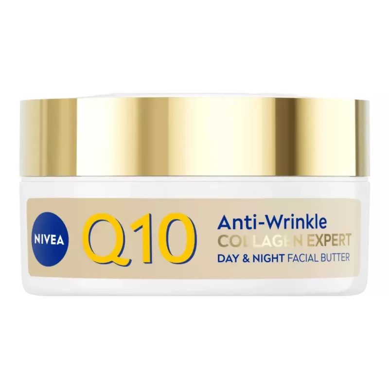 NIVEA Q10 Anti-Wrinkle Collagen Expert burro viso, collo e décolleté giorno e notte 50ml