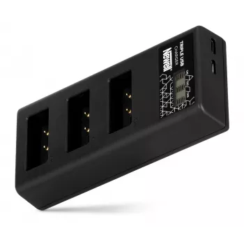 Caricabatterie a tre canali Newell CD-USB-C per Canon LP-E17