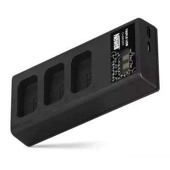 Caricabatterie a tre canali Newell CD-USB-C per Sony NP-FW50
