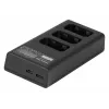 Caricabatterie a tre canali Newell CD-USB-C per Sony NP-FW50