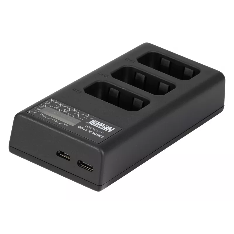 Caricabatterie a tre canali Newell CD-USB-C per Sony NP-FW50
