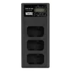 Caricabatterie a tre canali Newell CD-USB-C per Sony NP-FW50