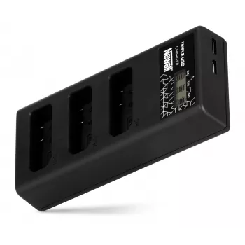 Caricabatterie a 3 canali Newell CD-USB-C per Nikon EN-EL14