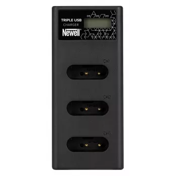 Caricabatterie a tre canali Newell CD-USB-C per batterie Sony NP-BX1