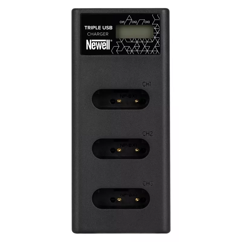 Caricabatterie a tre canali Newell CD-USB-C per batterie Sony NP-BX1