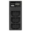 Caricabatterie a tre canali Newell CD-USB-C per batterie Canon LP-E6