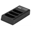 Caricabatterie a tre canali Newell CD-USB-C per batterie Canon LP-E6