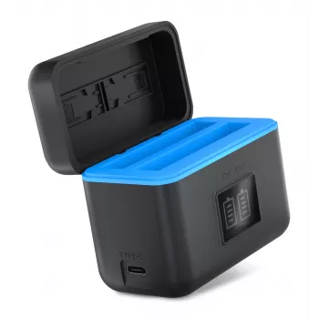 Caricabatterie a due canali Newell STD-USB per Insta360 X4 CINSBBMA