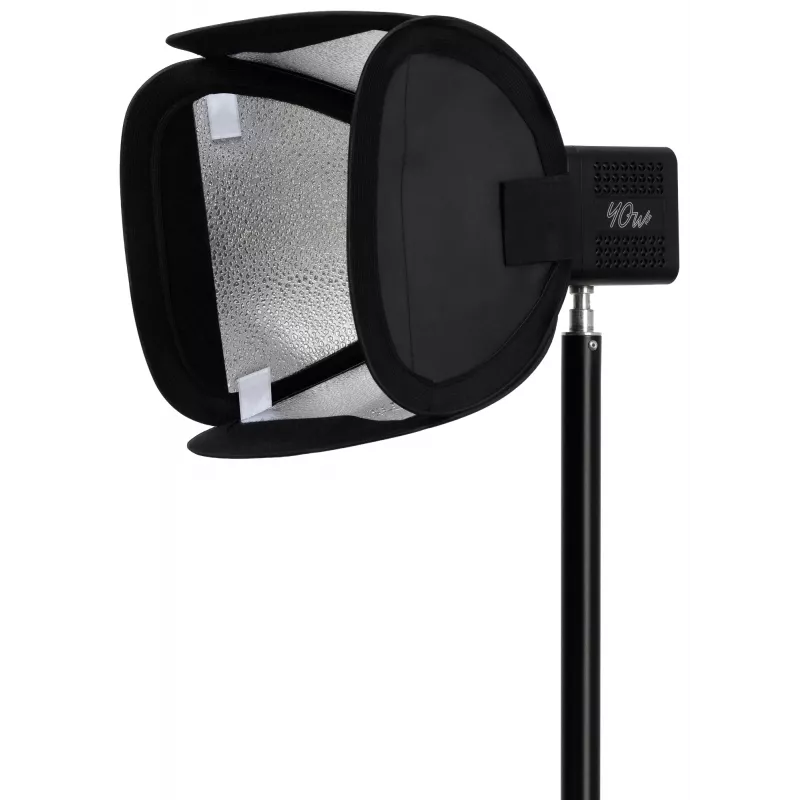 Softbox quadrata 25 cm Newell attacco Mini Bowens per lampada Tara
