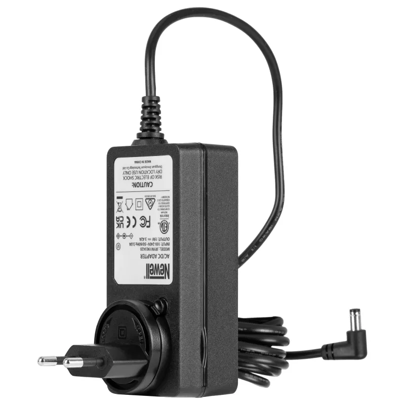 Alimentatore AC Newell 19V 3.42A 65W con connettore maschio barrel DC 5.5/2.1mm