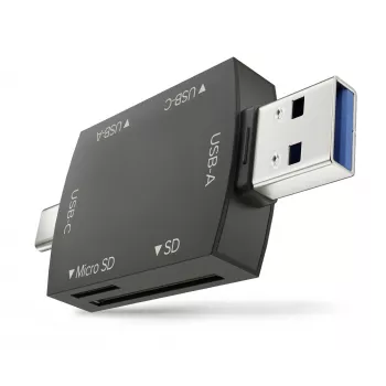 Hub USB 3.0 4-in-1 OTG Newell nero