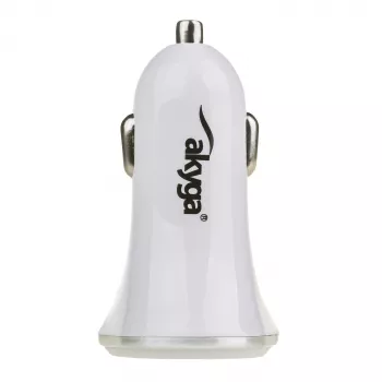 Akyga AK-CH-07 caricabatterie da auto 12/24V 18W USB-A Quick Charge 3.0 5-12V / 1.5-3A bianco