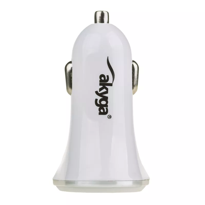 Akyga AK-CH-07 caricabatterie da auto 12/24V 18W USB-A Quick Charge 3.0 5-12V / 1.5-3A bianco