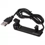 Cavo di ricarica USB Akyga AK-SW-19 con clip per Garmin Forerunner 220, 1 m, nero