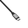 Hub USB-C Akyga AK-AD-66 con 3x USB 3.0 e Gigabit Ethernet, 15 cm, nero